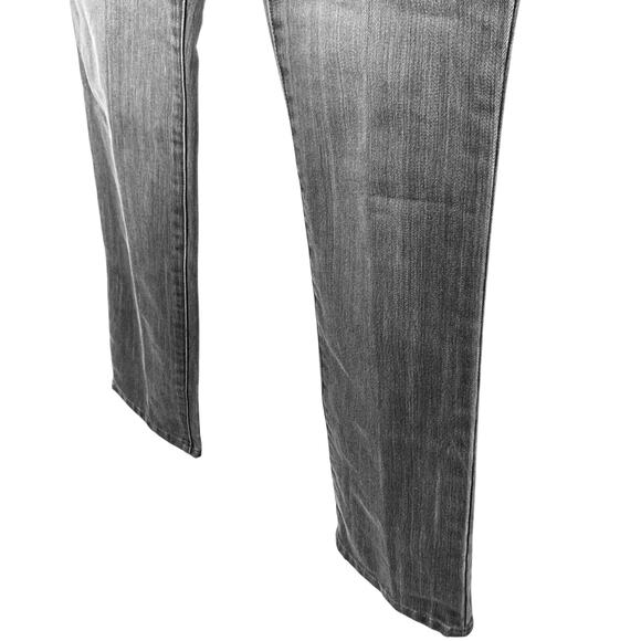 Chicos Platinum Gray Womens Stretch Mid Rise Ultimate Straight Leg Jeans 00R / 2 - Picture 8 of 16
